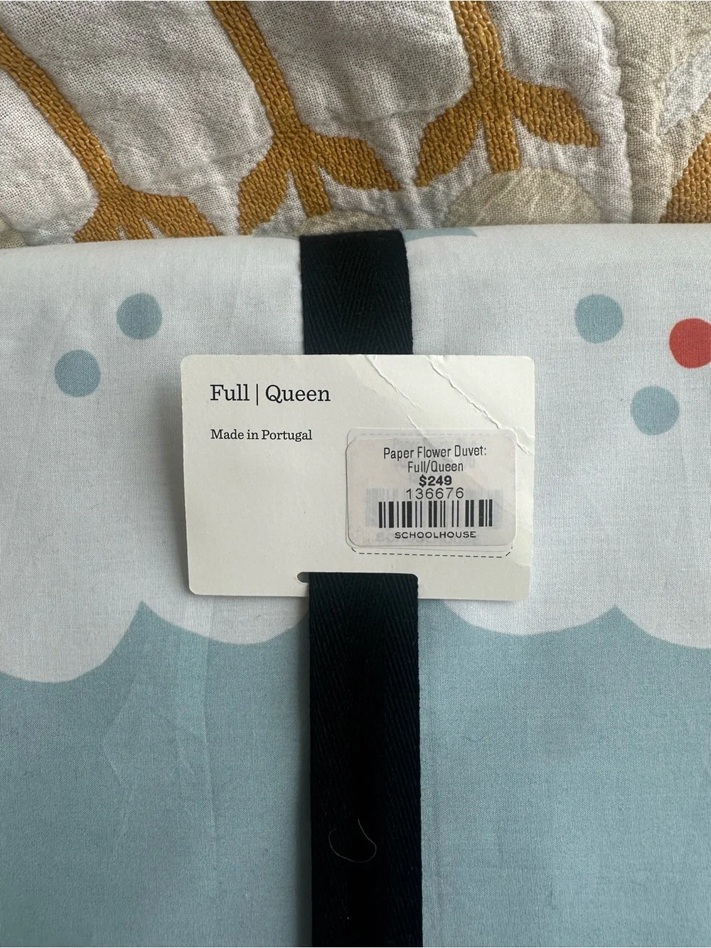 Schoolhouse Paper Flowers F/Q Duvet and Pillow Shams